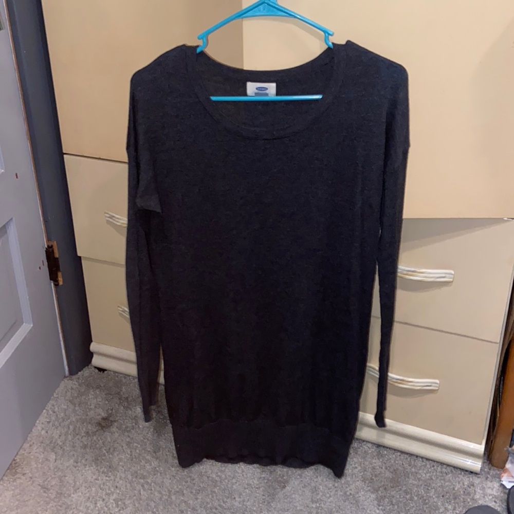 Long grey sweater